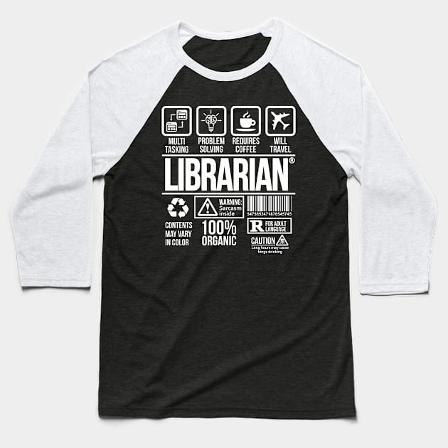 Librarian T-shirt | Job Profession | #DW Baseball T-Shirt by DynamiteWear